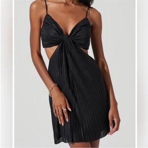 Astr Black Backless Dress